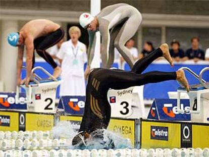 Thorpe cae al agua encogido tras salir antes de tiempo en la serie de los campeonatos nacionales.