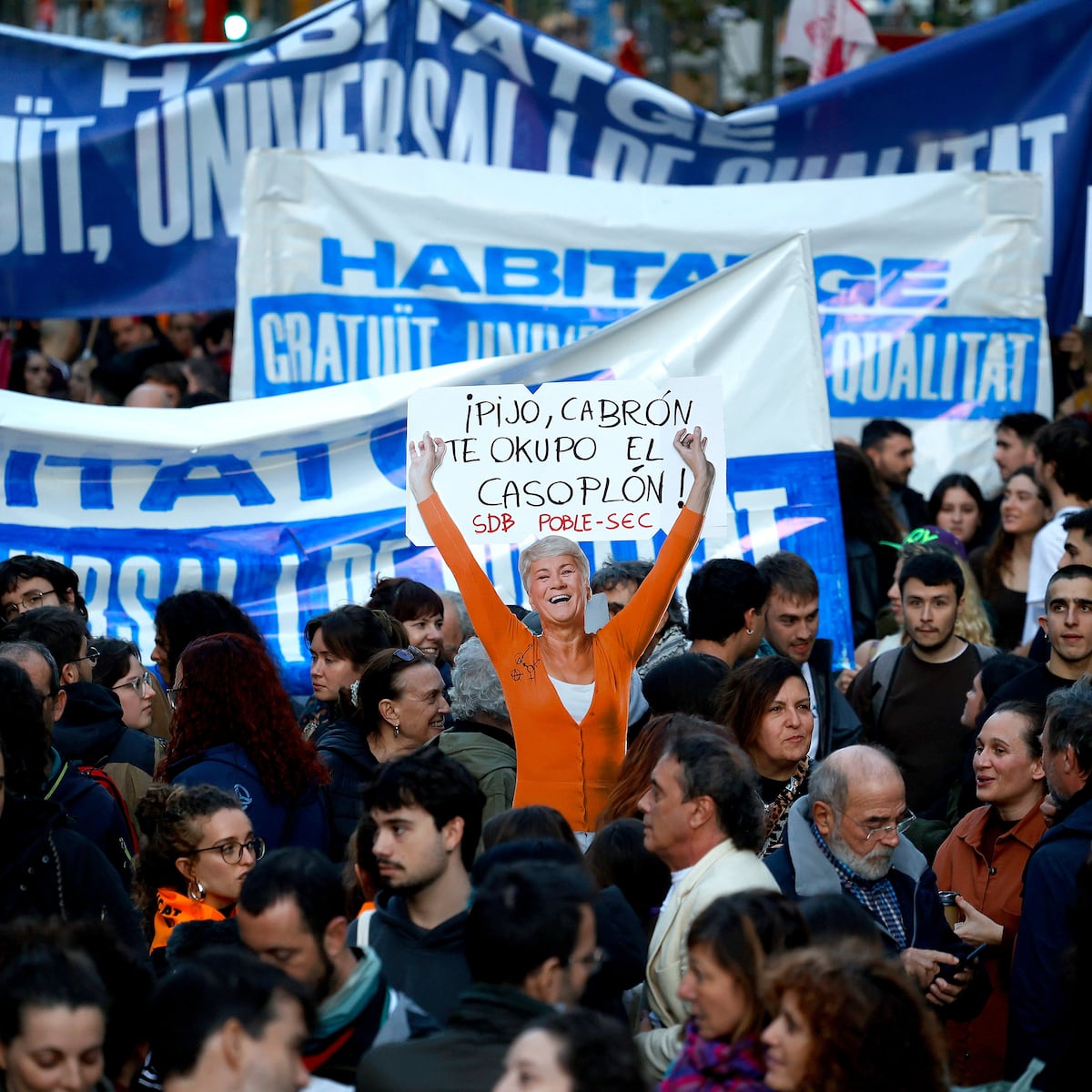Miles de personas protestan en Barcelona por el precio del alquiler ...