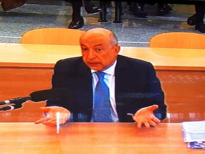 Francisco Celma, durante su interrogatorio en el juicio por la salida a Bolsa de Bankia. 