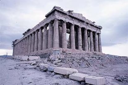 Vista del Partenón de Atenas.