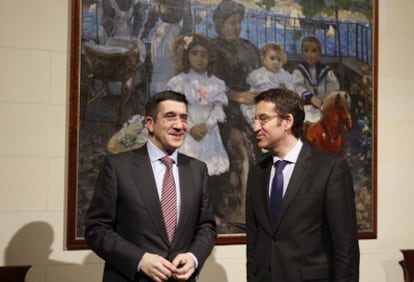 Patxi López y Alberto Núñez Feijóo.