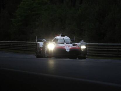 Fernando Alonso, en la noche de Le Mans