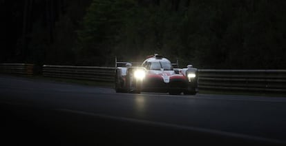 Fernando Alonso, en la noche de Le Mans