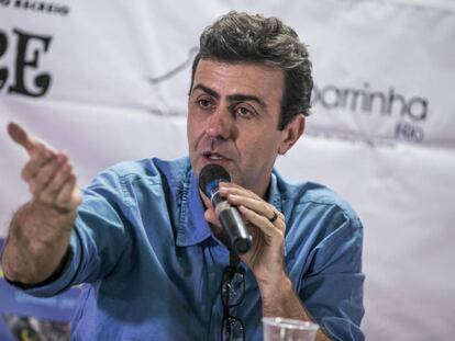 Marcelo Freixo, candidato do PSOL, nesta quinta-feira.