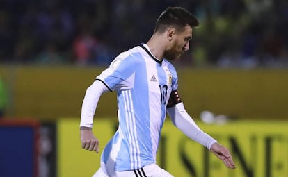 Messi, con Argentina.