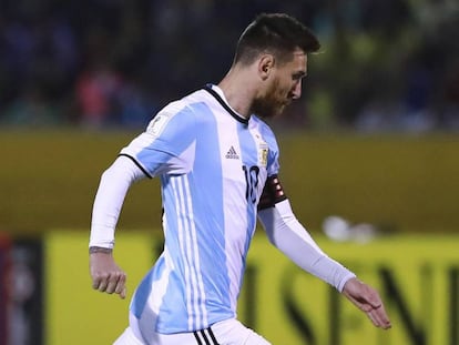 Messi, con Argentina.