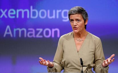 Margrethe Vestager, en una comparecencia en Bruselas.