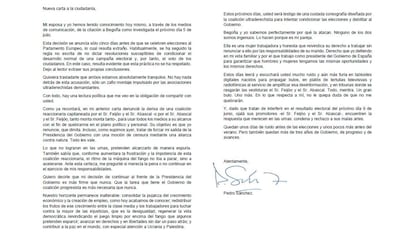 Carta de Pedro Sánchez compartida en la red social 'X'.