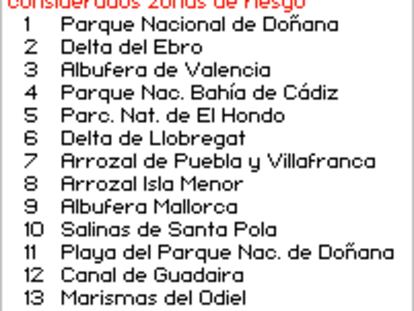 Humedales declarados zonas de riesgo