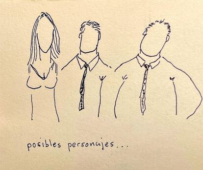 'Posibles personajes'.