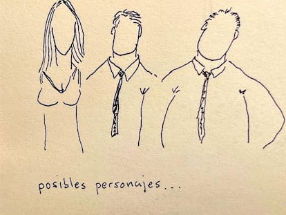 'Posibles personajes'.