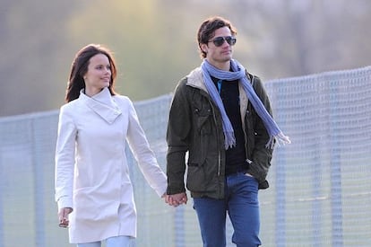 Carlos Felipe de Suecia y su novia Sofia Hellqvist.