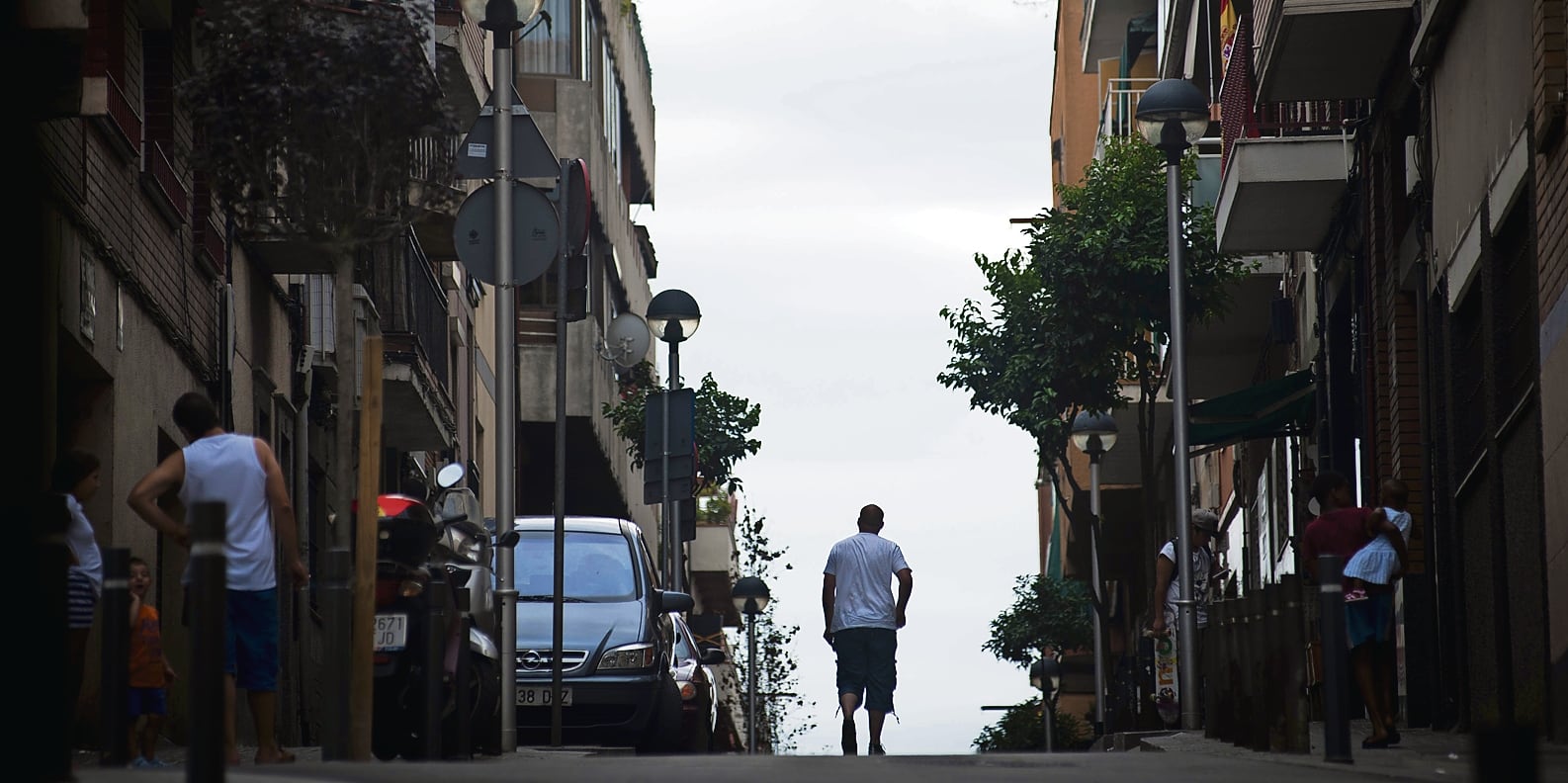Barrio Trinitat Vella, en Barcelona. 