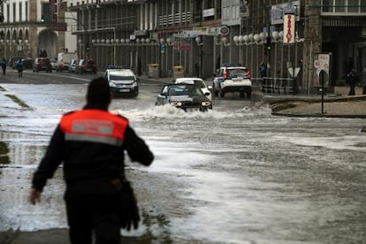 Efectos del temporal en A Coruña