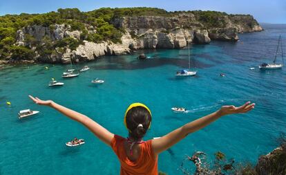 cala Macarella, en Menorca.