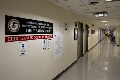 Un tribunal de inmigración estadounidense en Nueva York, 28 de agosto de 2025.