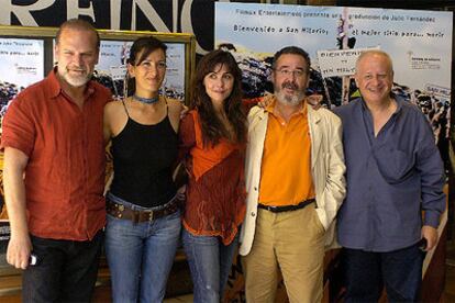 De izquierda a derecha, Lluís Homar, Laura Mañá, Ana Fernández, Ferran Rañé y Juan Echanove.