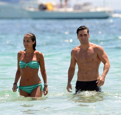 La pareja de vacaciones en Ibiza en el verano de 2013.