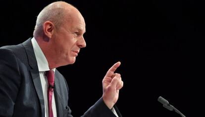Damian Green, en una conferencia del Partido Conservador.