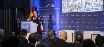 Sebastian Piñera, presidente de Chile en el foro 'Desafios en Chile'.