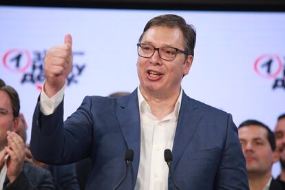 El presidente de Serbia,  Aleksandar Vucic.


21/06/2020 ONLY FOR USE IN SPAIN