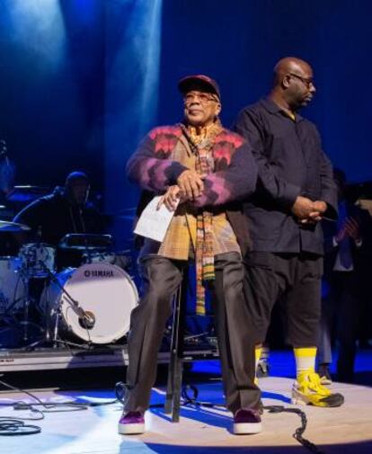 Quincy Jones y SteveMcQueen, en The Shed.