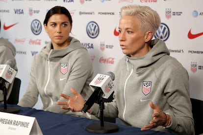 Megan Rapinoe y Alex Morgan