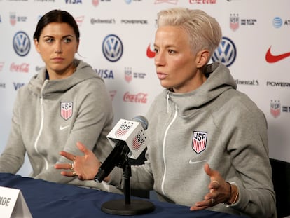 Megan Rapinoe y Alex Morgan