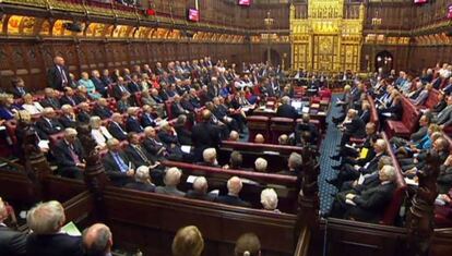 Debate en la C&aacute;mara de los Lores sobre la ley del Brexit. 