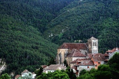 Vista panorámica de Ansó, en Huesca.