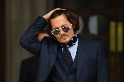 La estrella de Hollywood Johnny Depp, en Londres en julio.