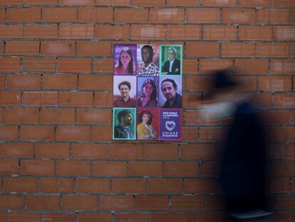 Cartel electoral de Unidas Podemos.