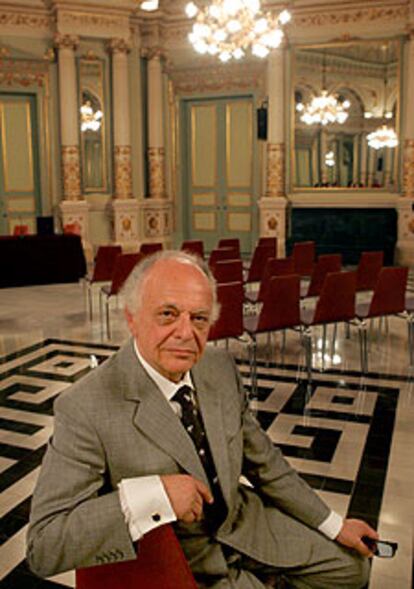 Lorin Maazel, en el Salón de los Espejos del Liceo.