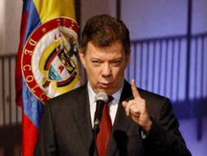 En la imagen, el presidente colombiano, Juan Manuel Santos. EFE/Archivo