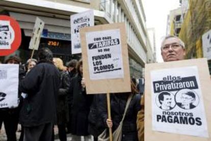 En la imagen, protesta en Zaragoza contra la subida de las tarifas eléctricas. EFE/Archivo