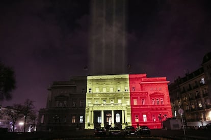 Fachada del Ayuntamiento de Belgrado (Serbia).