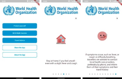 App oficial de la OMS.