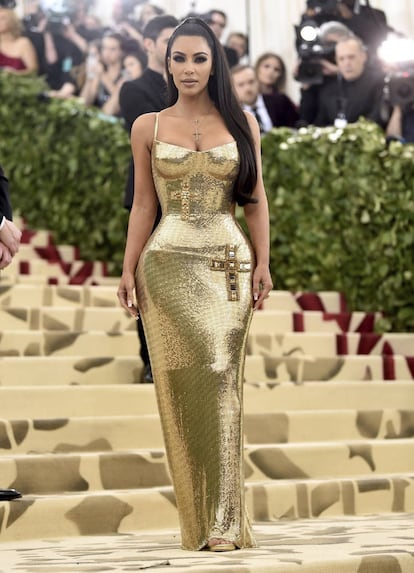 Kim Kardashian no MET Gala 2018.