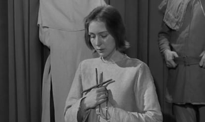 Florence Delay en 'El proceso de Juana de Arco'.