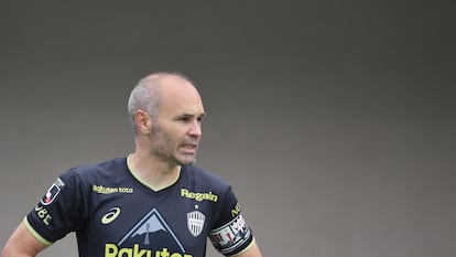 Andrés Iniesta, durante un partido con el Vissel Kobe en la liga japonesa.