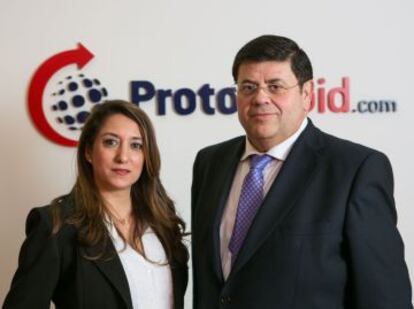 Tere Utrera, gerente de Protorapid, y Javier Payret, fundador.