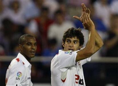 El jugador del Sevilla celebra su gol ante el Mallorca