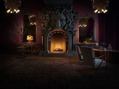 Nueva chimenea de Netflix dedicada a Miércoles