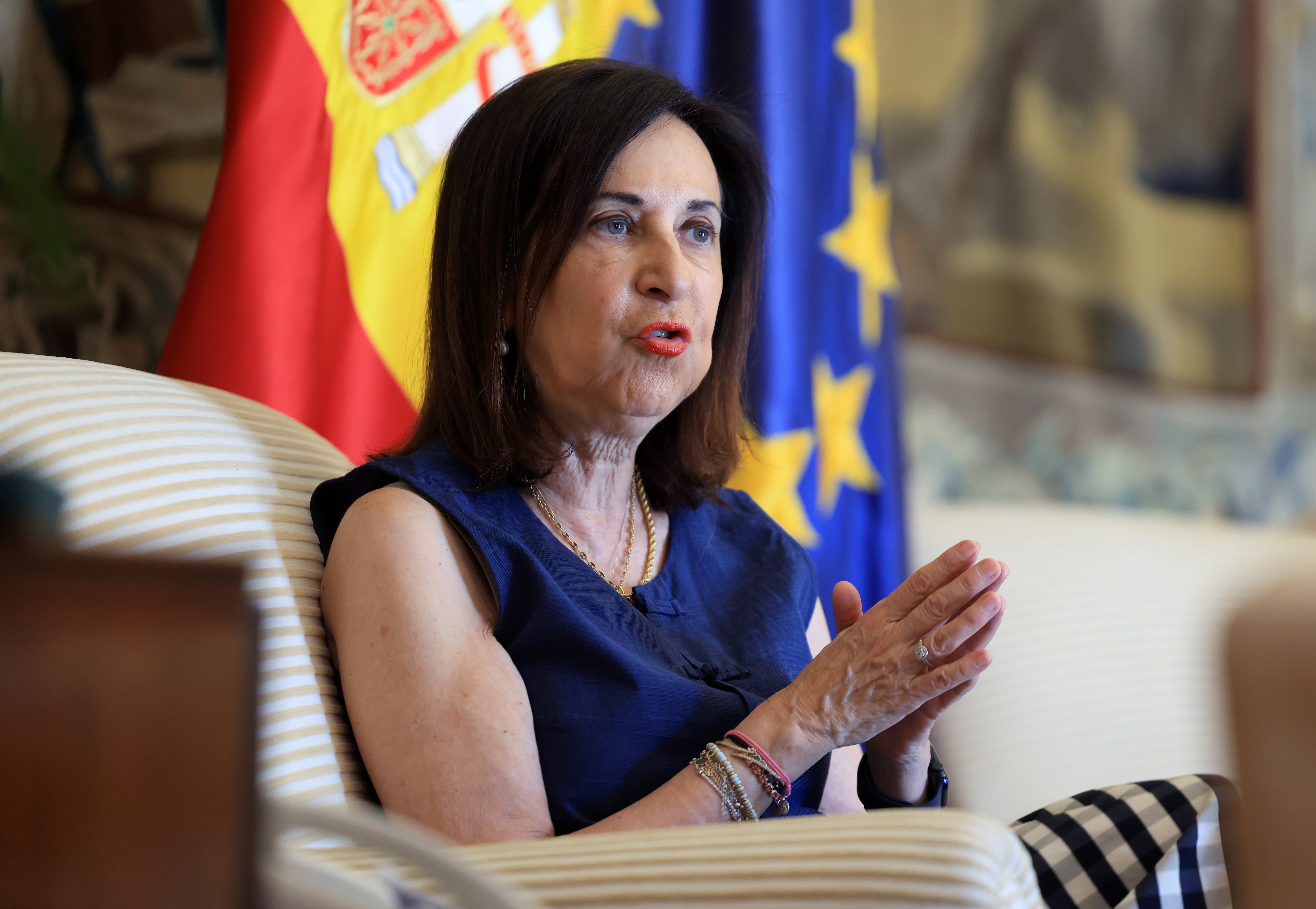 Margarita Robles, durante la entrevista.