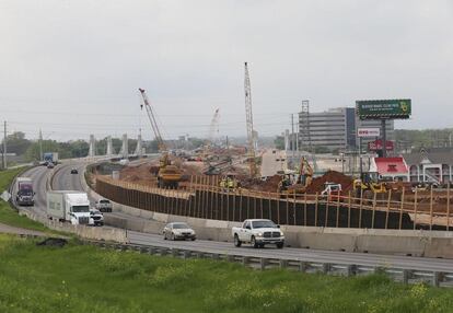 Tramo de la autopista I-35 de San Antonio, en Texas (EE UU).