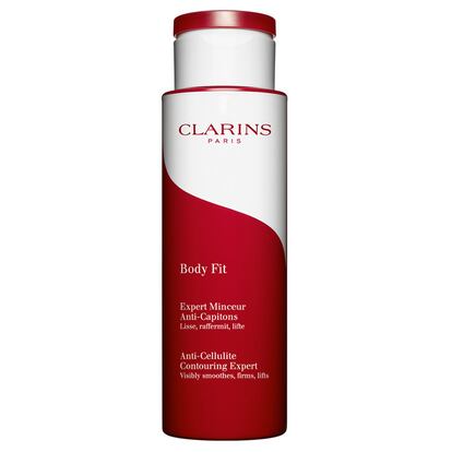 Body Fit Expert Minceur, de Clarins. Minimiza la celulitis y afina el aspecto de la piel. 43,95 euros.