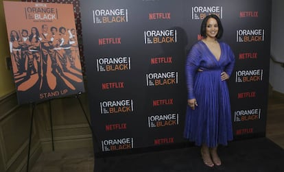 Dascha Polanco, en la presentación de la serie