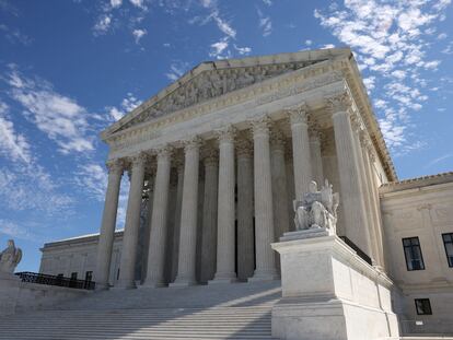 La fachada del Tribunal Supremo de Estados Unidos, en Washington.
