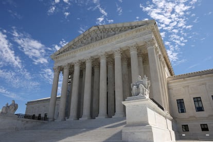 La fachada del Tribunal Supremo de Estados Unidos, en Washington.