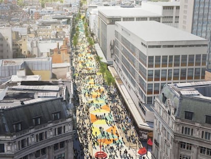 Propuesta de la peatonalización de Oxford Street